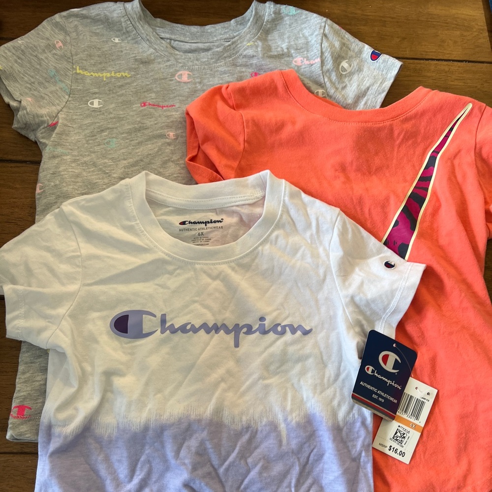 Size 6x kids Nike and champion athletic bundle